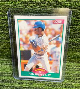 lot 265 image: 1989 Score Traded Rookie Ken Griffey Jr. Card