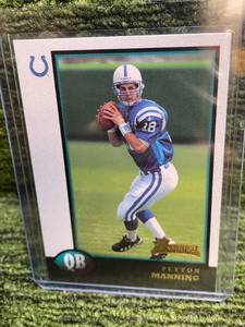 lot 292 image: 1998 Bowman Rookie Peyton Manning Card