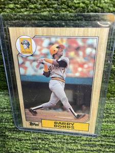 lot 284 image: 1987 Topps Barry Bonds Card