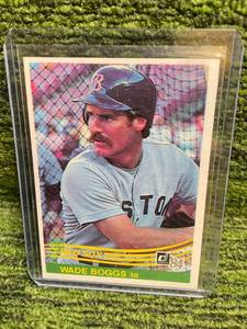 lot 281 image: 1983 Donruss Wade Boggs Card