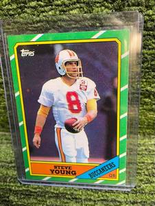 lot 269 image: 1986 Topps RC Steve Young Card