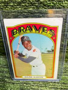lot 285 image: 1972 Topps Hank Aaron Card
