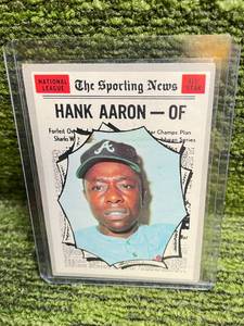 lot 297 image: 1970 Topps All Star Hank Aaron Card