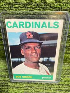 lot 282 image: 1964 Topps Bob Gibson Card