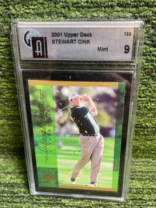 lot 277 image: 2001 Upper Deck Stewart Cink Graded 9.5