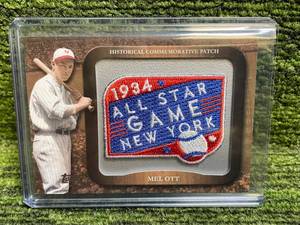 lot 274 image: 2009 Topps Historical Commemorative Patch Relic Mel Ott