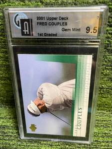 lot 276 image: 2001 Upper Deck Fred Couples Graded 9.5