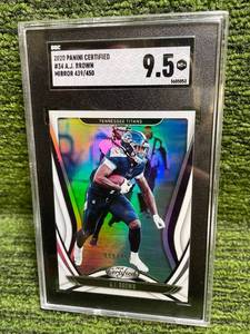 lot 275 image: 2020 Panini Certified A.J. Brown Graded SGC 9.5