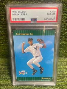 lot 66 image: 1993 Score Select Derek Jeter Rookie PSA 8