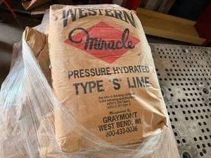 lot 47 image: 2x 50lbs Type S Lime-Pressure Hydrated