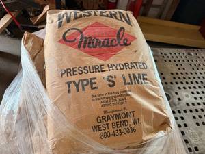 lot 49 image: 2x 50lbs Type S Lime-Pressure Hydrated