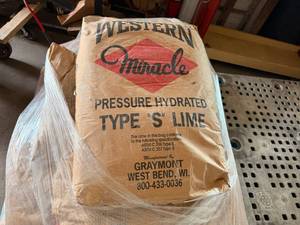 lot 50 image: 2x 50lbs Type S Lime-Pressure Hydrated