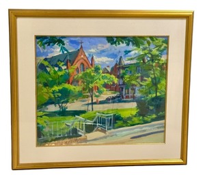 lot 7A image: LLSTR - Framed Bela Petheo Original Painting