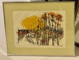 lot 16A image: LLSTR - Vintage Block Print by Bill Ellingson