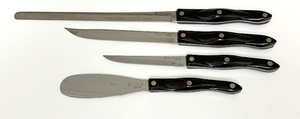 lot 20 image: PTRY - Set of 4 Cutco Knives and Spreader
