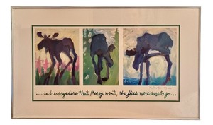 lot 26A image: LLBR - And Everywhere that Morey Went, the Flies Were Sure to Go Liz Sivertson Signed Print