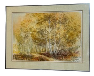 lot 35A image: Framed Original Watercolor by Gerald Korte