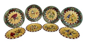 lot 37 image: Lenox Winter Greetings Everyday Plate Set with Songbird Designs by Catherine McClung