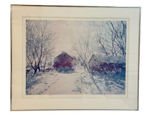 lot 39AA image: LLSTR - Framed Limited Edition Print New Fallen Snow by Richard Thompson