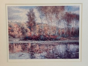 lot 49A image: LLSTR - Autumn Birches Signed Limited Edition Print by Richard Thompson