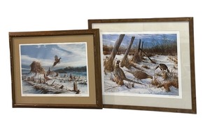 lot 95AA image: LLSTR - Pair of Framed Limited Edition Pheasant Prints by Kevin Daniel and Terry Redlin