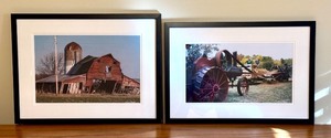 lot 82A image: LL - Set of 2 Framed Farm Photography Prints by David Mathew, Signed