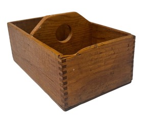 lot 85 image: PTRY - Vintage Wooden Yeast Crate with Center Divider