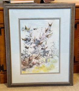 lot 101 image: D - Framed Original Watercolor by Gerald Korte