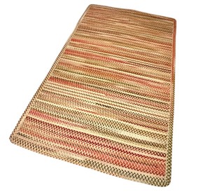 lot 169 image: LL - Capel Braided Area Rug Multicolor Rectangular