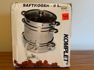 lot 203 image: LLO - 8 Liter Stainless Steel Juice Steamer Kit