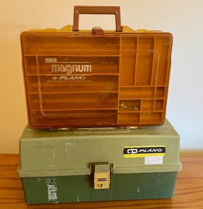 lot 210 image: LL) - Pair of Plano Tackle Boxes with Assorted Fishing Tackle