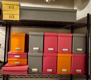 lot 213 image: LL - Collection of 13 Bigso Box of Sweden Paper Storage Boxes and More