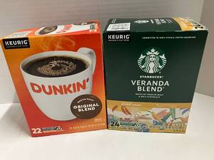 lot 95 image: Starbucks and Dunkin K-Cups