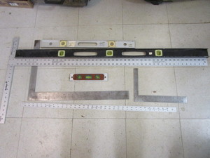 lot 47 image: Straight Edge, T-Square, Levels