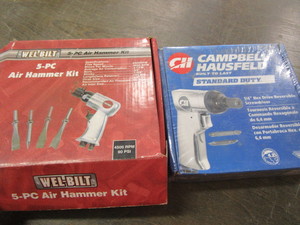lot 55 image: Air Hammer, Bits, CH Screwdriver