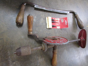 lot 80 image: Antique Draw Knife, Shoulder Drill