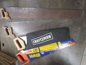 lot 82 image: Saws, Irwin, Stanley, Vintage