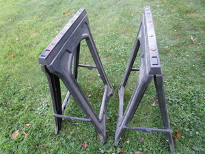 lot 140 image: Folding Sawhorses