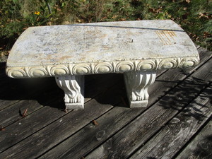 lot 191 image: Garden Bench - Cement