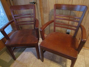 lot 203 image: Marble Office Chairs