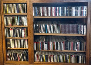 lot 100R image: LR - Extensive Collection of Music CDs Including Classical, Jazz, Pop Genres and More