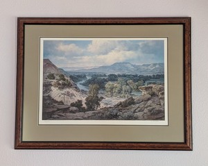 lot 145A image: UL - C. Aspevig Framed Limited Edition Landscape Print