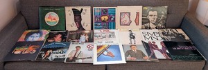lot 155 image: UL - Collection of 18 Vintage Pop and Rock Vinyl Records