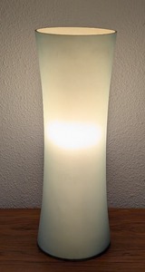 lot 156 image: UL - Pottery Barn Frosted Glass Table Lamp