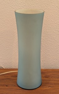 lot 156 image: UL - Pottery Barn Frosted Glass Table Lamp