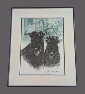 lot 159 image: UL - Framed Limited Edition Dog Art Print When I Grow Up...