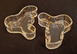 lot 80 image: ML - Pair of iittala Alvar Aalto Clear Glass Bowls