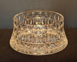 lot 127 image: ML - Neiman Marcus Crystal Bowl Cut Glass Design
