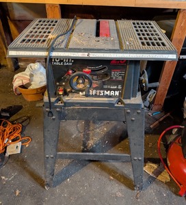 lot 230 image: G - Craftsman 10-Inch Table Saw with Stand