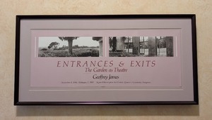 lot 248 image: ML - Framed Geoffrey James Entrances & Exits Exhibition Poster